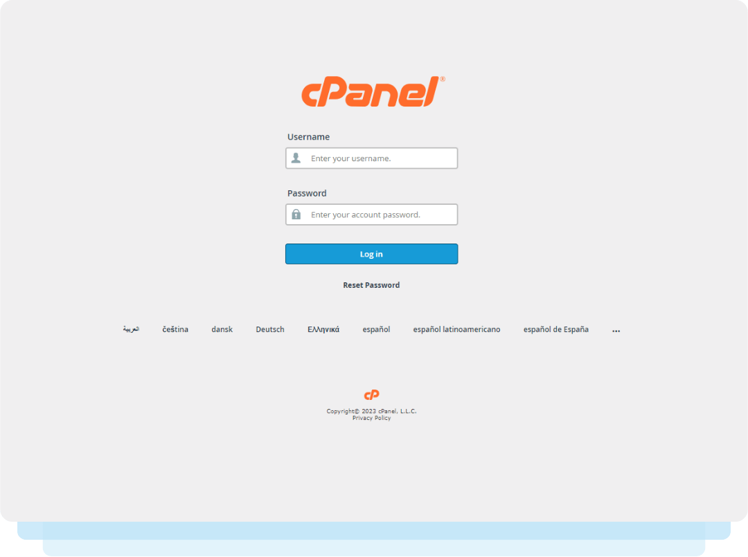 cPanel Login