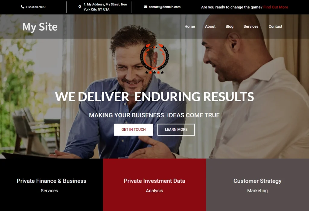 Business Consultancy Website Template SitePad Website Builder | Ryel Digital