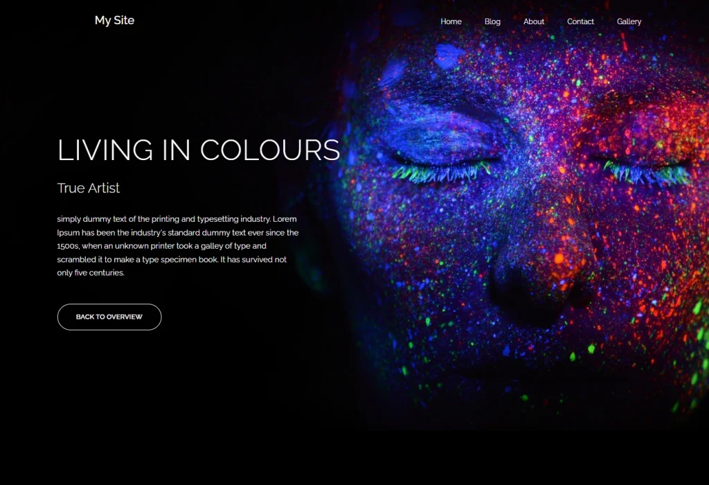 Artist Website Template SitePad Website Builder | Ryel Digital