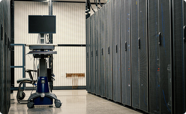 A clean and organized data center environment