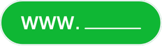 A green URL bar graphic signifying a custom domain name