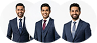 Business professionals representing customer success